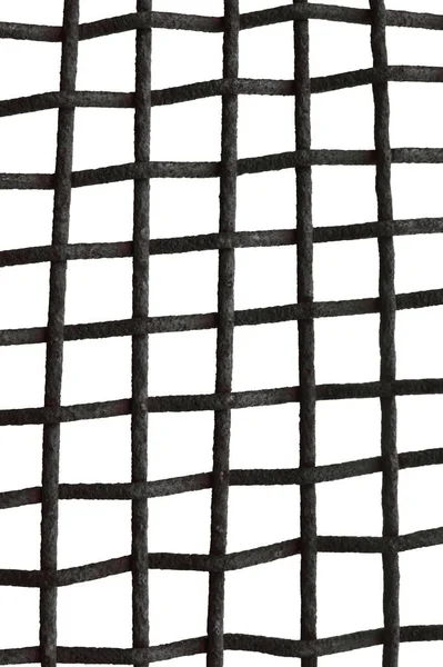 Gammal Åldrad Väderbiten Rostig Tråd Mesh Grid Cage Staket Rivning Royaltyfria Stockbilder