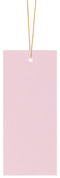 Bright Pink Rectangular Embossed Cardboard Sale Stichwort Golden Shiny String Stockfoto