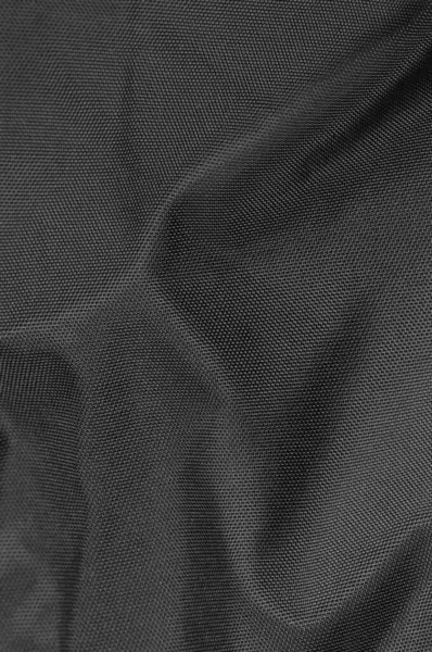 Black Crumpled Natural Nylon Fabric Texture Pattern Detail Large Detailed Stock Picture