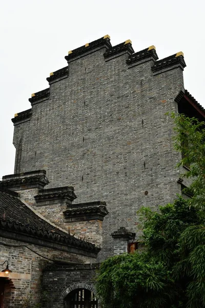 Foto Casas Estilo Arquitetônico Chinês Tradicional — Fotografia de Stock