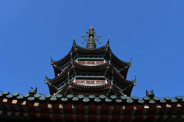 Foto Antik Pagoda Ett Kinesiskt Tempel — Stockfoto