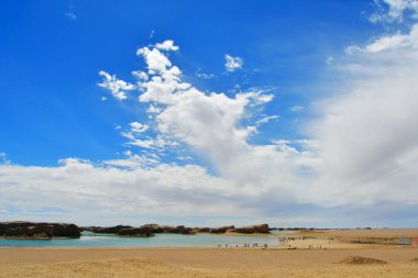 Fotoğraf: Yadan Landform Qinghai Eyaleti, Çin