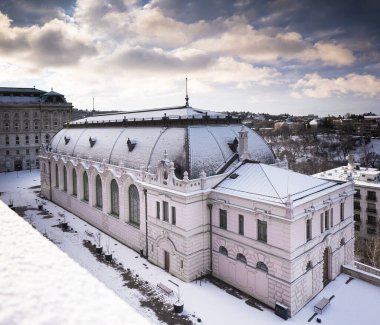 Budapeşte, Macaristan 'da yeni restore edilen Kraliyet Binicilik Salonu.