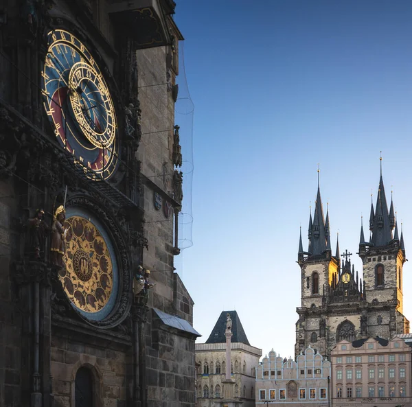 Reloj Astronómico Ciudad Vieja Praga República Checa — Foto de Stock