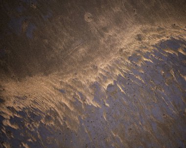 Harika pembe ve altın plaj soyut Piha Sahili, Yeni Zelanda