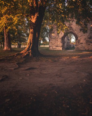 Macaristan, Balaton Gölü 'ndeki Ortaçağ harabe tapınağı