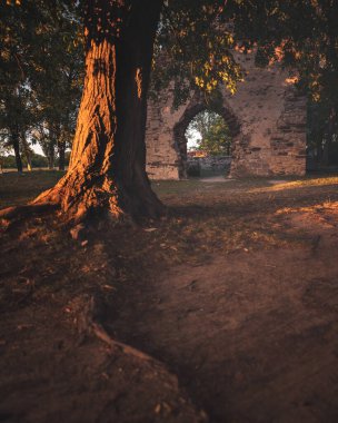 Macaristan, Balaton Gölü 'ndeki Ortaçağ harabe tapınağı