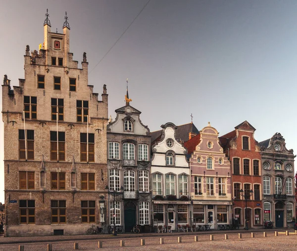 Nice Houses Old Town Mechelen — Stock Photo, Image