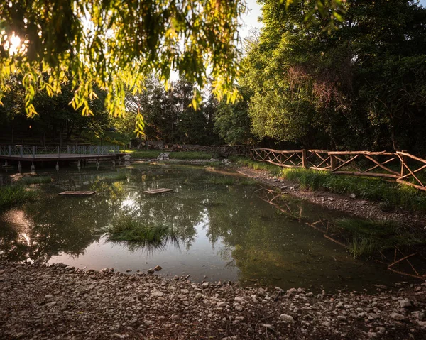 Scenic View Nice Pond Vaszoly Hungary — Foto de Stock