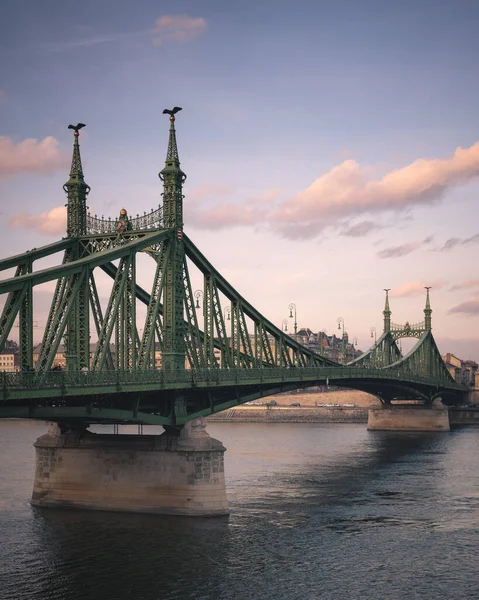 Puente Icónico Budapest Puente Libertad Verano —  Fotos de Stock