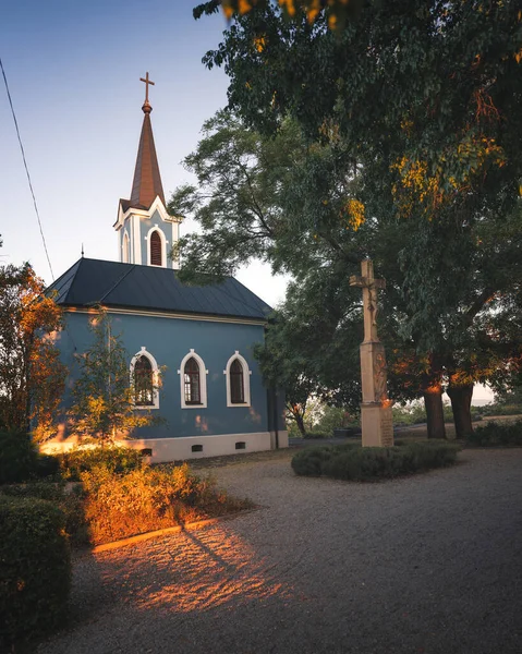 Famous Blue Chapel Balatonboglr Hungary — Stock Photo, Image