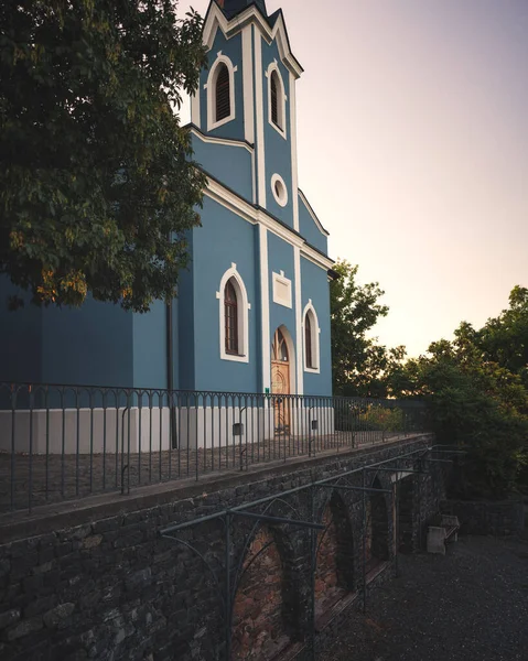 Famous Blue Chapel Balatonboglr Hungary — Stock Photo, Image