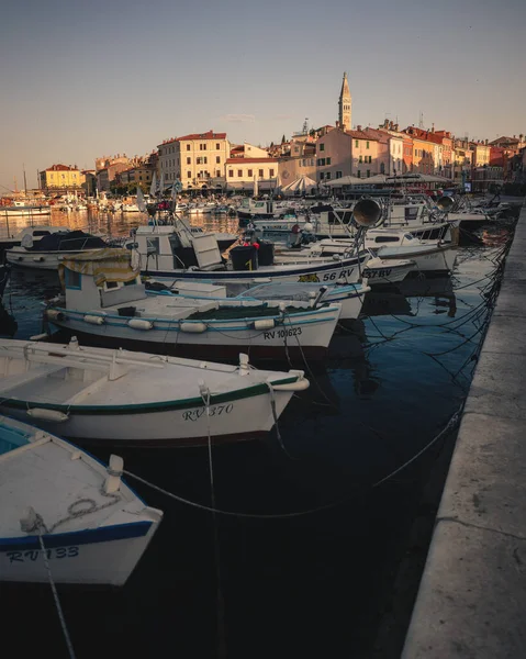 Rovinj Croatia Ιουνιου 2023 Ιστιοφόρα Στο Λιμάνι Του Ροβίνι Της — Φωτογραφία Αρχείου
