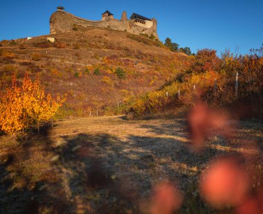 Famous medieval castle of Boldogko, Hungary in autumn