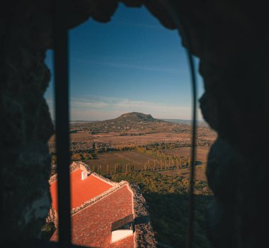 Famous Szigliget castle at lake Balaton