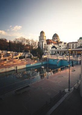 Gellert thermal baths in Budapest clipart