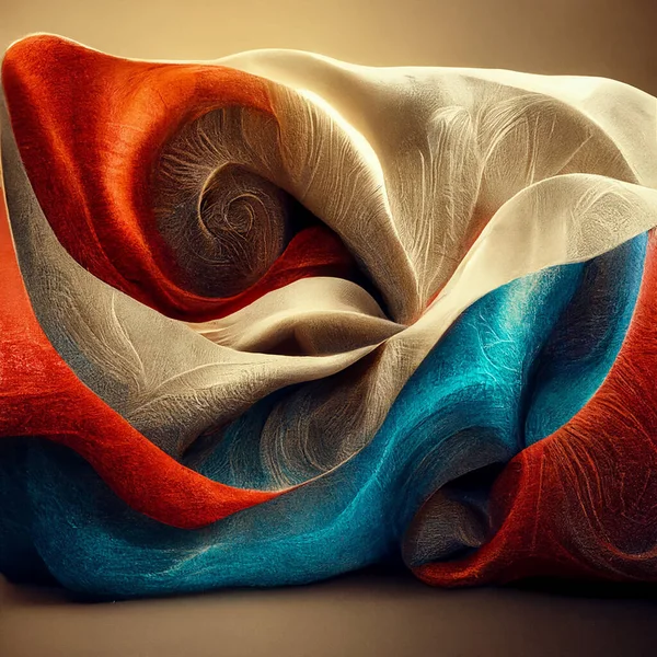 Abstract Design Made Fabric Cloth Dynamic Abstract Product Display Background - Stok İmaj