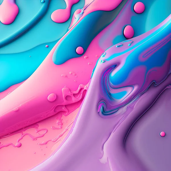 Paint Splash Colorfull Rainbow Paint Ink Design Rechtenvrije Stockfoto's
