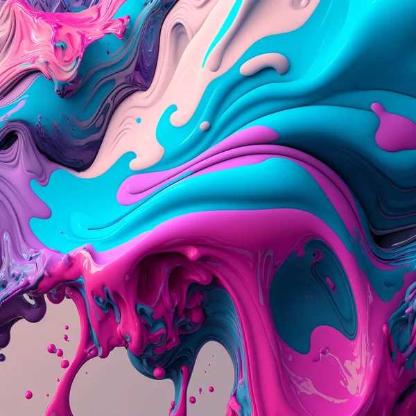 Paint Splash Colorfull Rainbow Paint Ink Design Telifsiz Stok Imajlar
