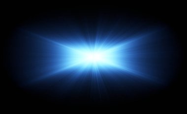 VFX Glow lighting effect star burst, flash energy ray. Creative design template, 3D illustration