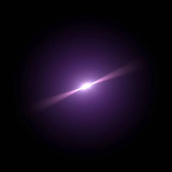 VFX Glow lighting effect star burst, flash energy ray. Creative design template, 3D illustration