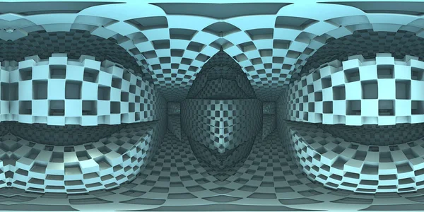 360 Degree Labyrinth Abstract Maze Background Equirectangular Projection Environment Map Εικόνα Αρχείου