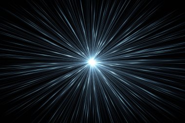 Kuantum dünyası, ışık parçacıkları. Zaman durdurma etkisi. 3B illüstrasyon