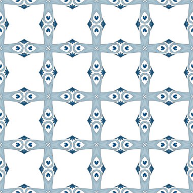 Portekiz fayansları gibi geleneksel tarzda kusursuz desenli çizimler.