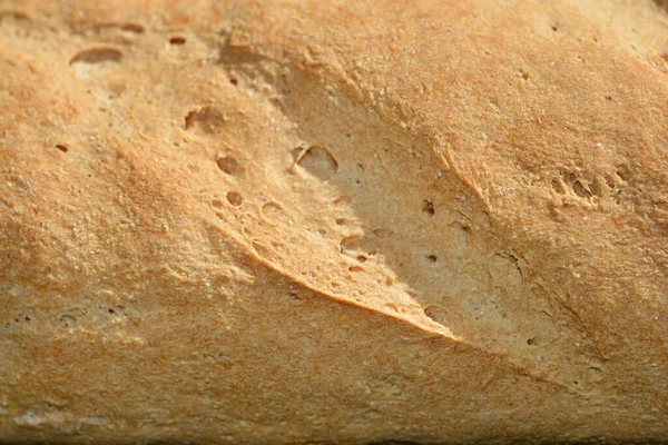 Detail Homemade Freshly Baked Baguette — Stock Photo, Image