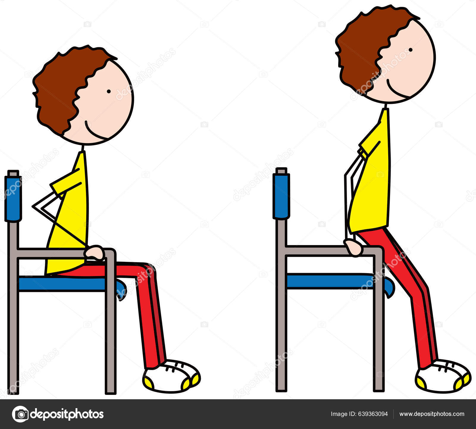 Stand Up Sit Down Clipart