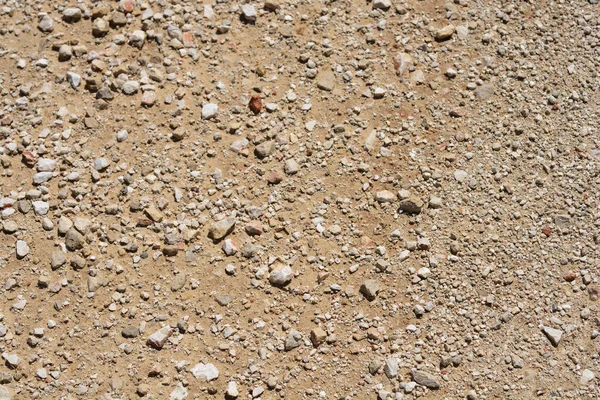 Деталь Поверхности Красной Почвы Мелкими Камнями — стоковое фото