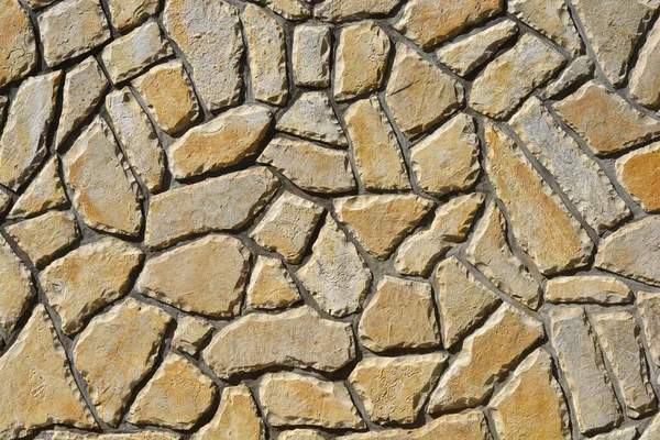 Деталь Каменной Стены Солнечный День — стоковое фото