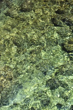 Dalgalar ve yansımalarla deniz yüzeyinin ayrıntıları