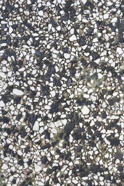 Terrazzo döşeme deseninin üst görüntüsü