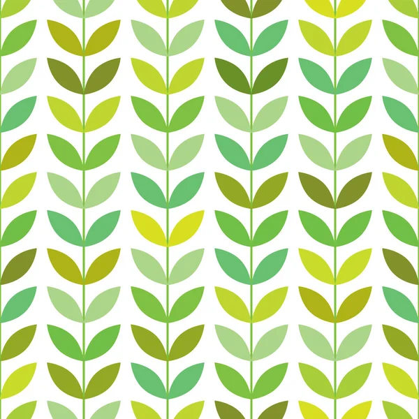 Yeşilin tonlarında şekillendirilmiş resimli yapraklardan yapılmış kusursuz desenler.