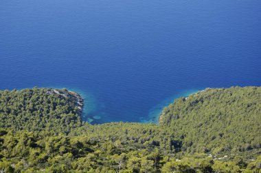 Peljesac yarımadasındaki St Johns 'dan Drazenova Körfezi' ne