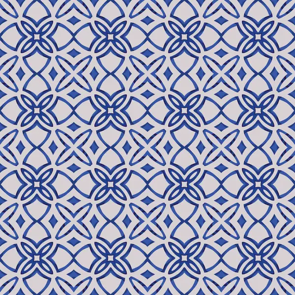 Açık gri ve mavi tonlarında soyut elementlerden yapılmış kusursuz resimli desen