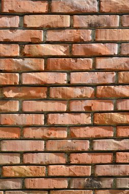 Eski turuncu bir duvarın ayrıntıları