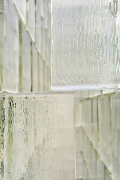 玻璃砖墙的细部 — 图库照片
