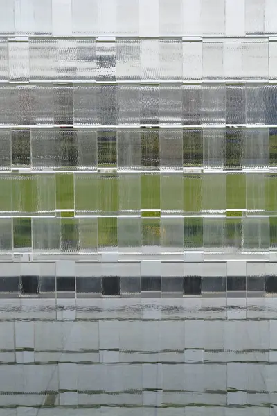 Стеклянная Кирпичная Стена Абстрактный Фон — стоковое фото