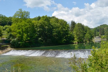 Banovac waterfall (Banovcev slap) located on the Dobra River in Croatia clipart