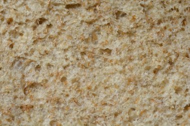 Slice of bread close up detail