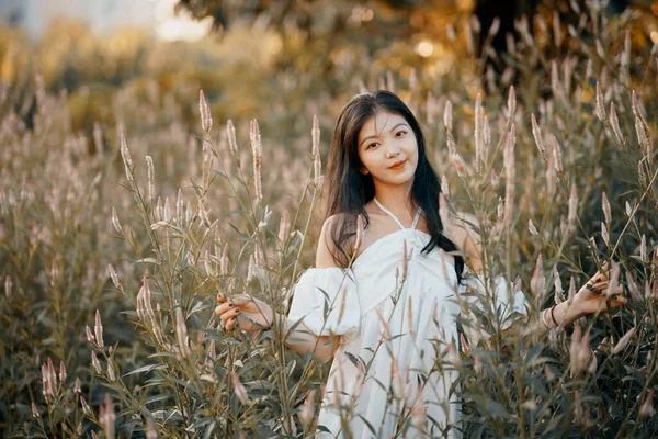 stock image fashion girl in the garden