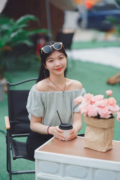 stock image Fashion girl on the street