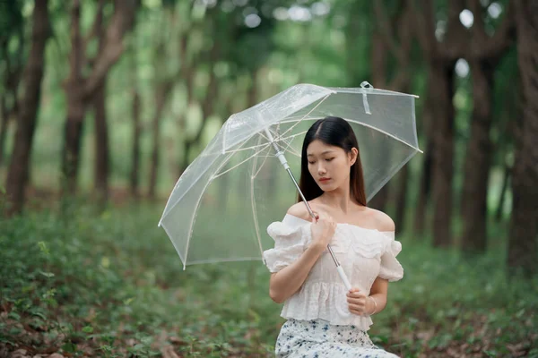 Stock image Portrait of romantic girl in the woods