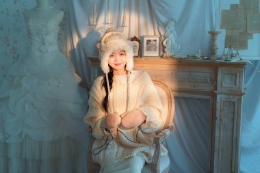 Noel 'de Asyalı kızlar