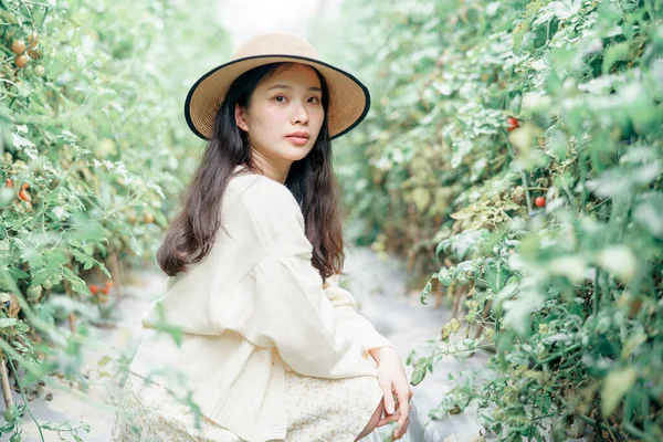 stock image the girl in the park