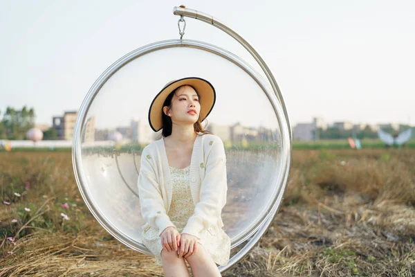 stock image the girl in the park