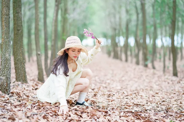 Портрет Романтичної Дівчини Лісі — стокове фото