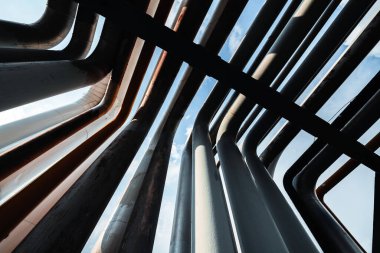 Çelik hafif boru hattının petrol rafinerisi detay